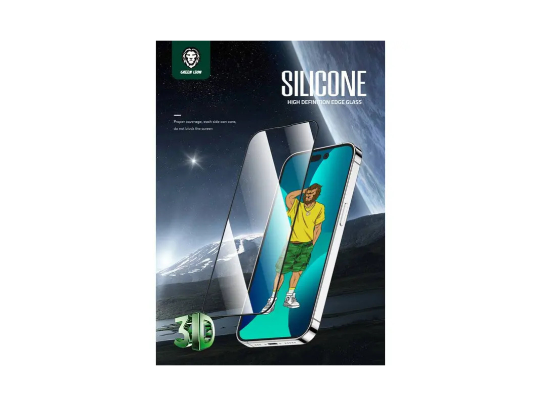Buy Green Lion iPhone 14 Pro 3D Silicone HD Glass Screen Protector in Qatar Buy Green Lion iPhone 14 Pro 3D Silicone HD Glass Screen Protector in Qatar